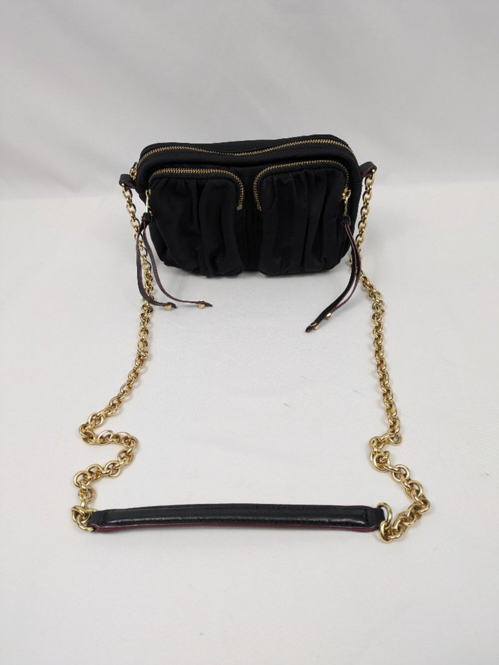 MZ Wallace Nylong Bag with Gold Chain Handle